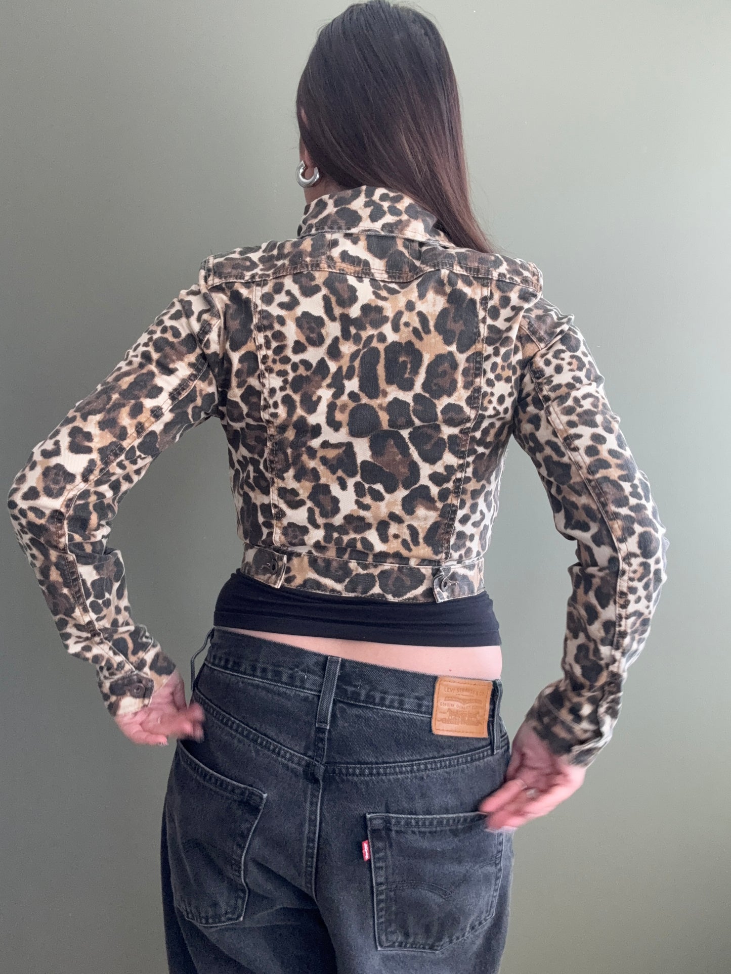 Guess Leopard Print Jacket (XS)