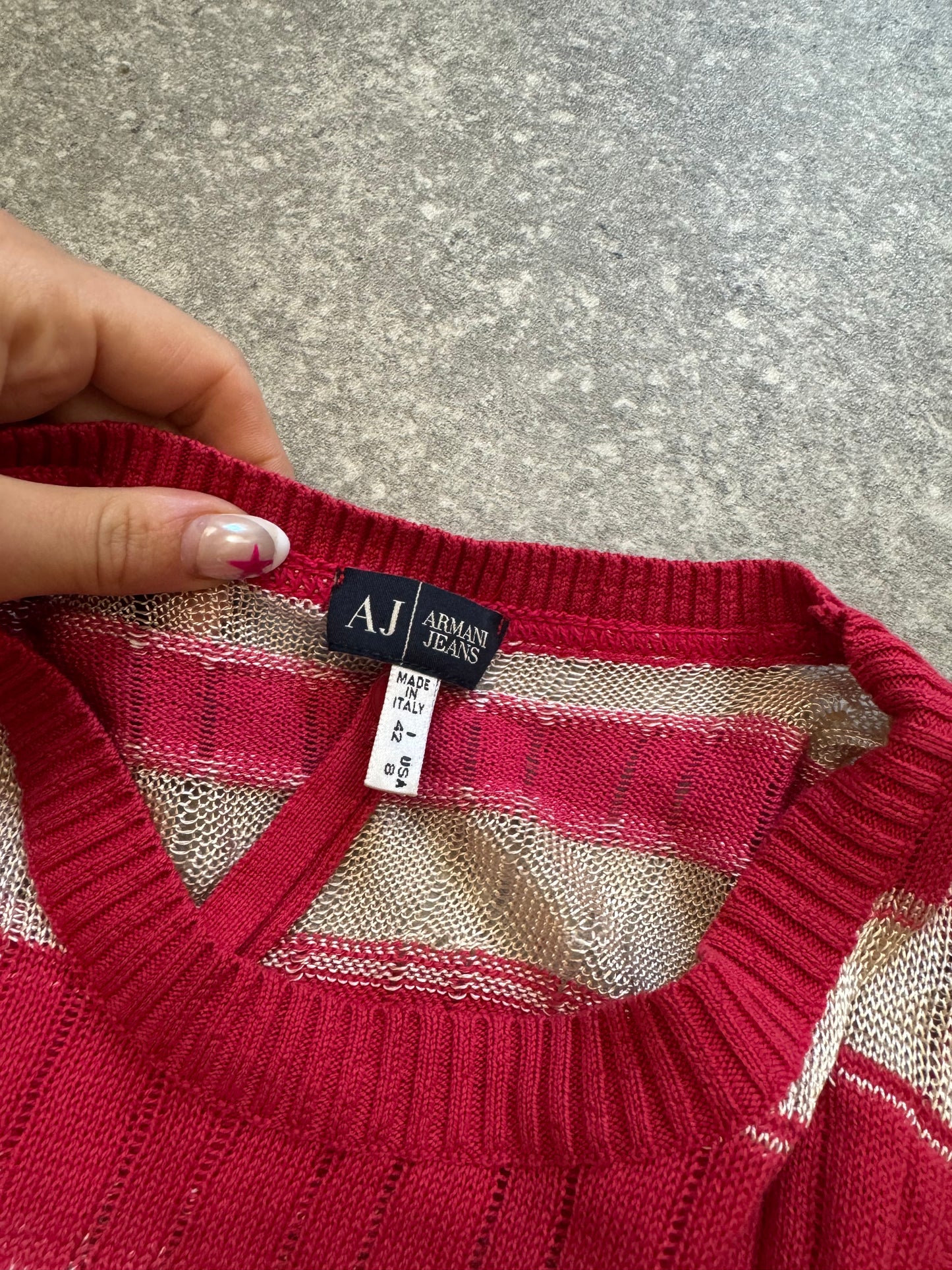 Striped Armani Top (UK12)