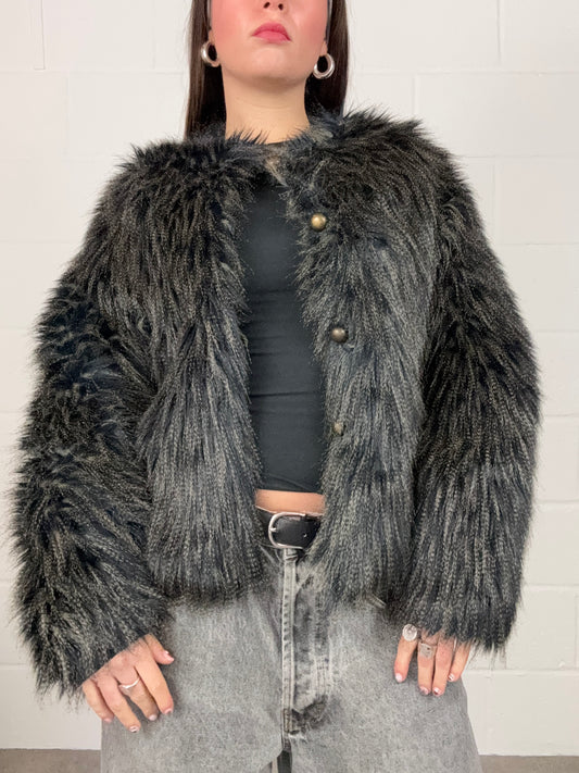 Jane Norman Faux Fur Jacket (M)