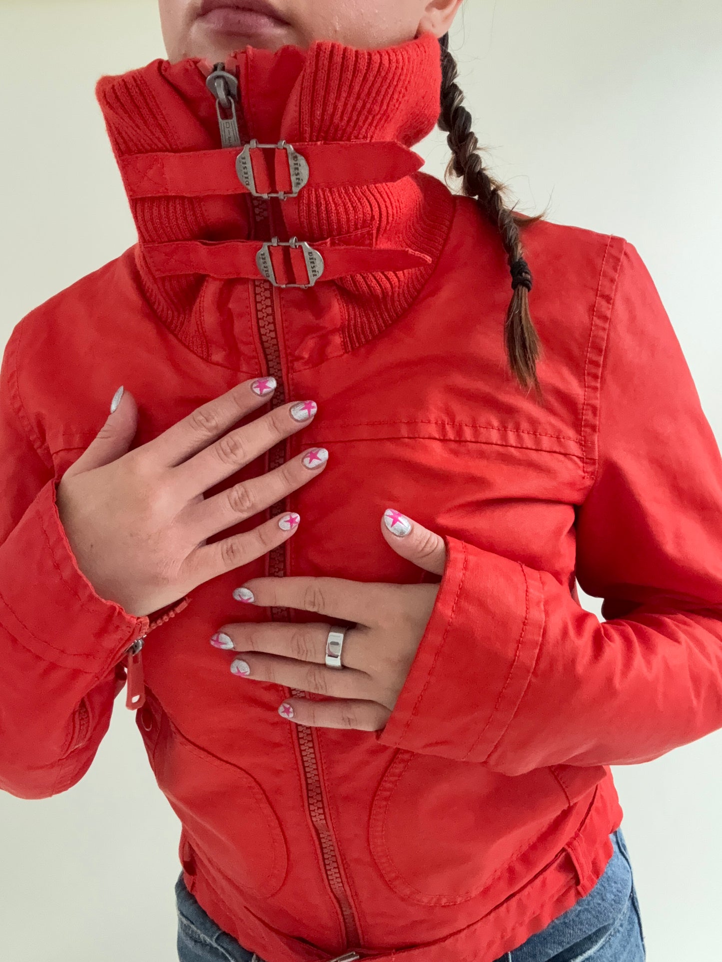 Diesel Red Bomber Jacket (S)