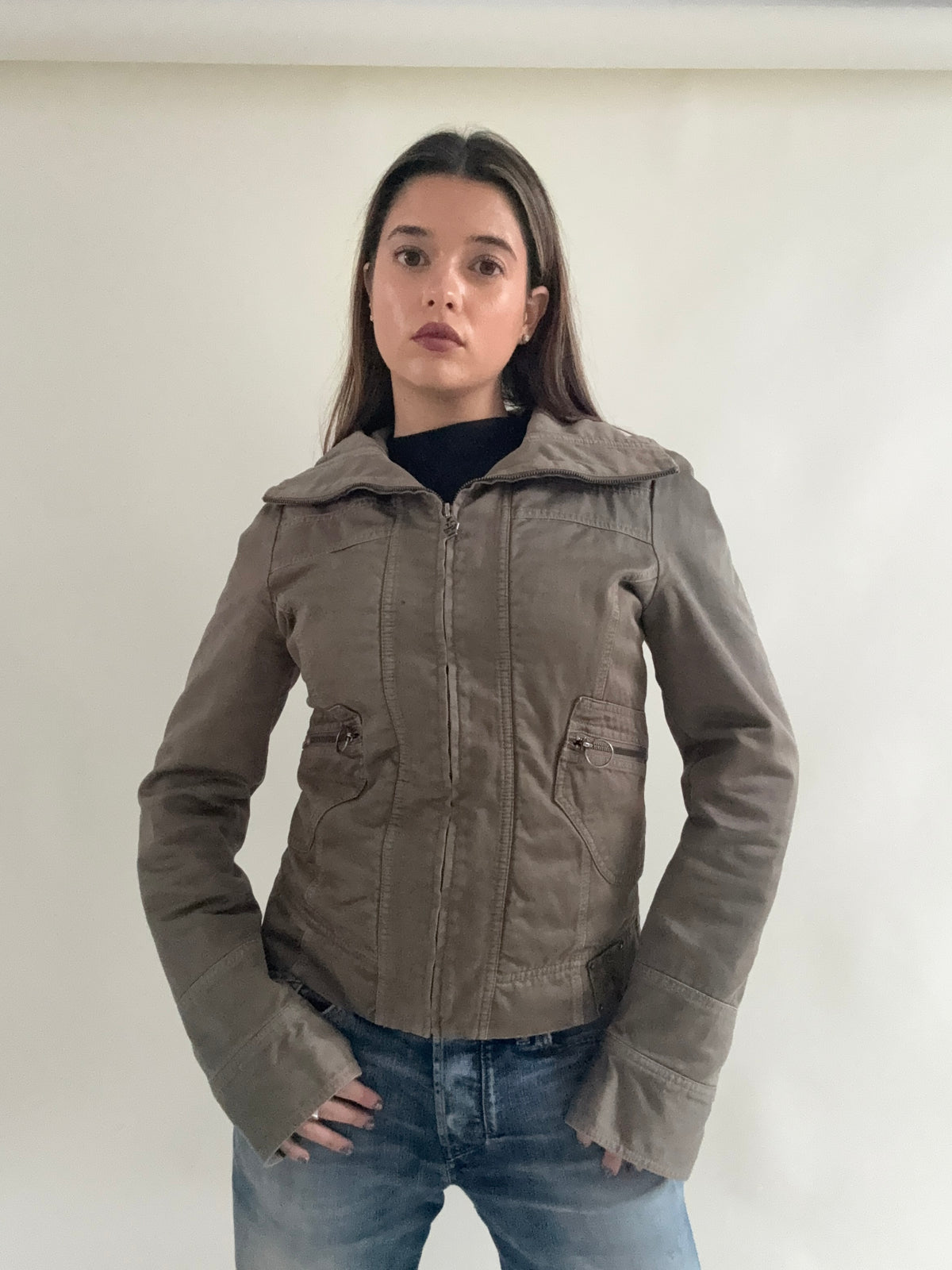Vintage Diesel Funnel Neck Jacket (L)