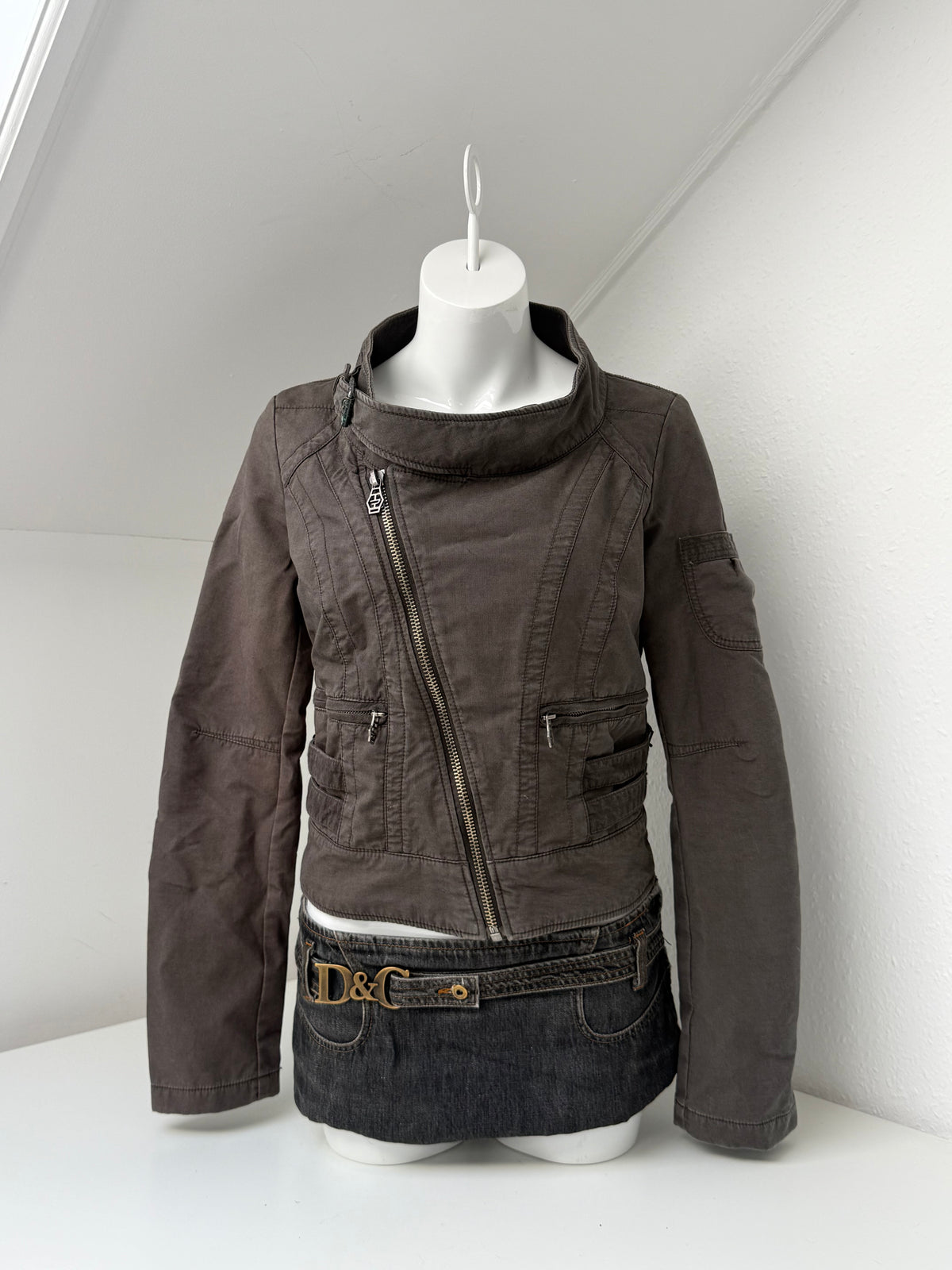 Diesel Cropped Utility Jacket (L)