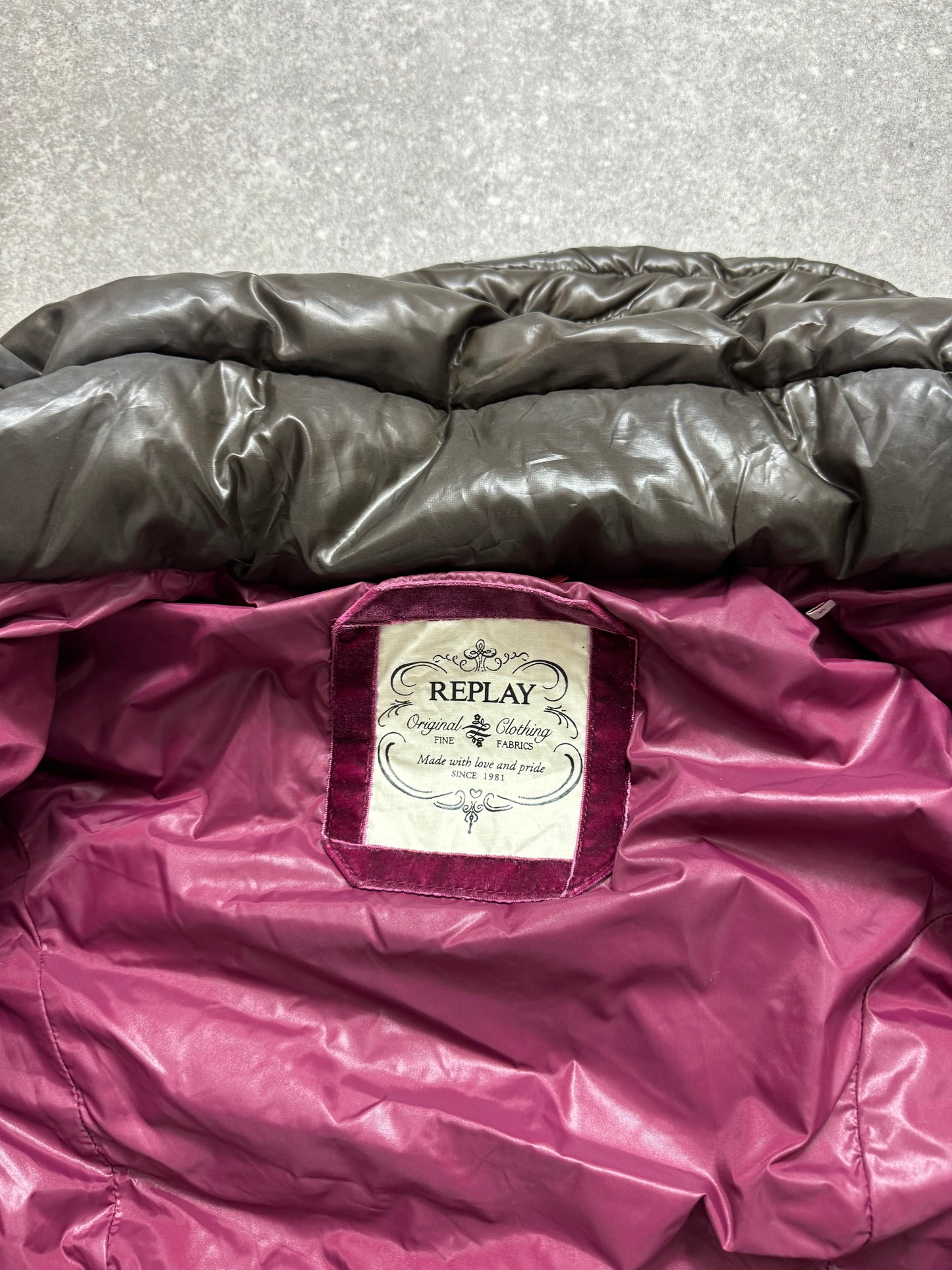 Y2K Brown Puffer Jacket (S)