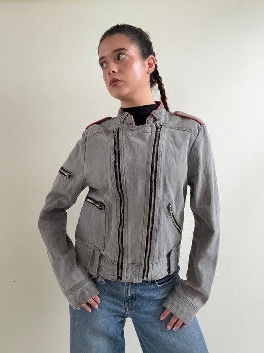 Y2K Biker Jacket (UK14)