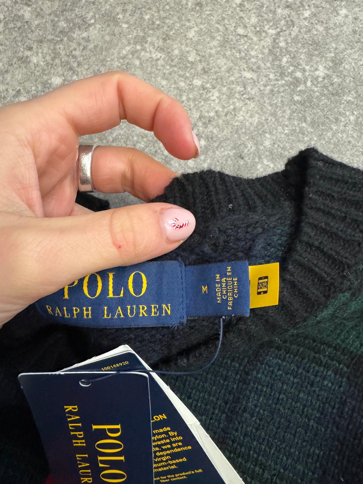 Polo Ralph Lauren Tartan Knit Jumper (M)