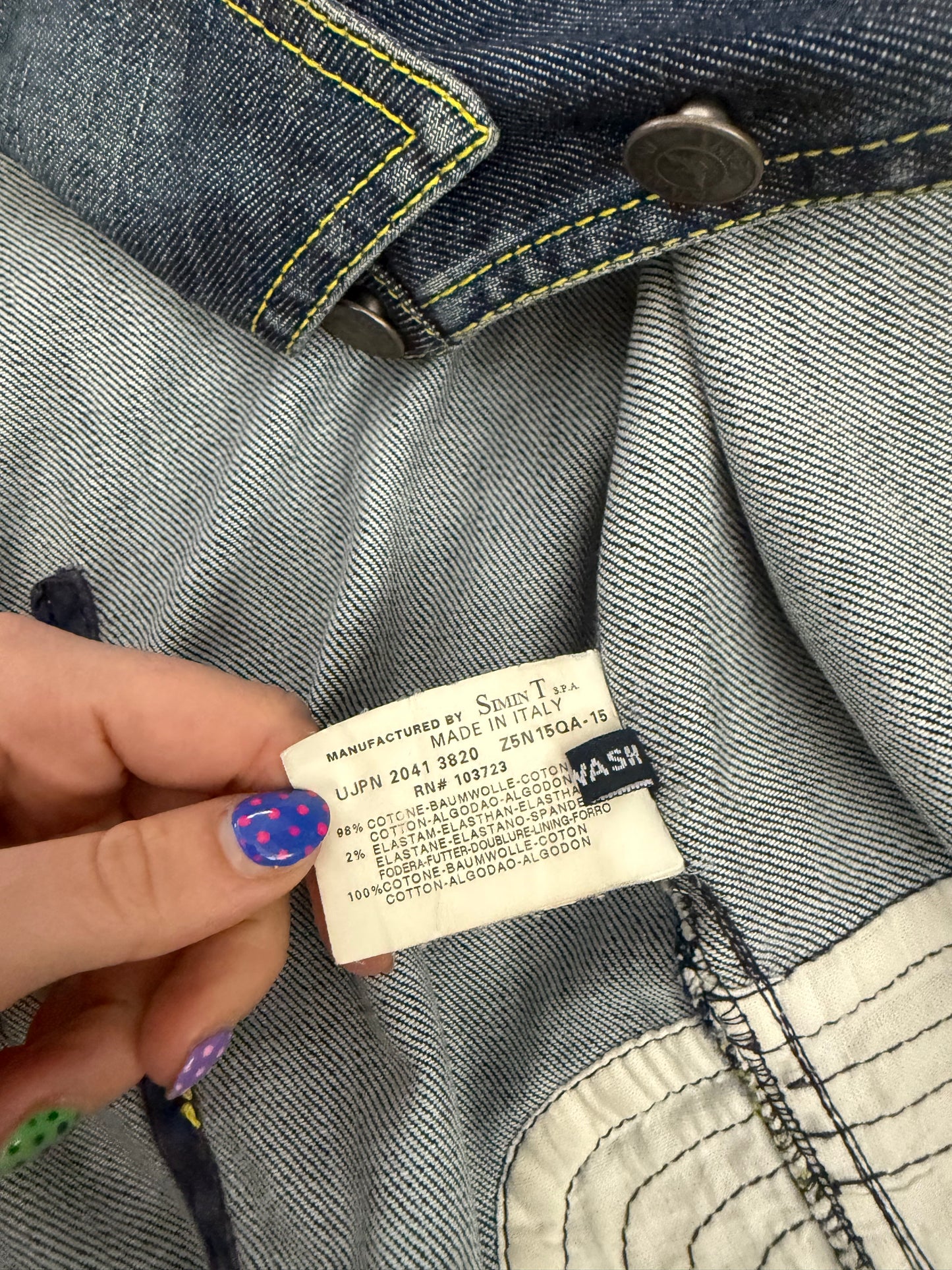 Armani Denim Military Jacket (UK14)