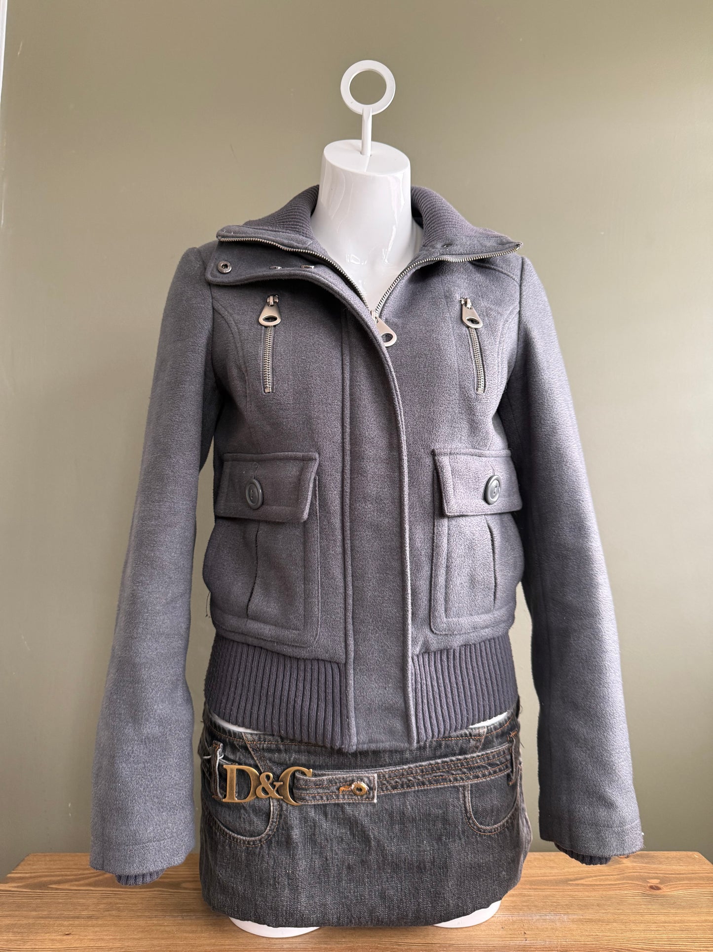 Grey Cargo Jacket (S)
