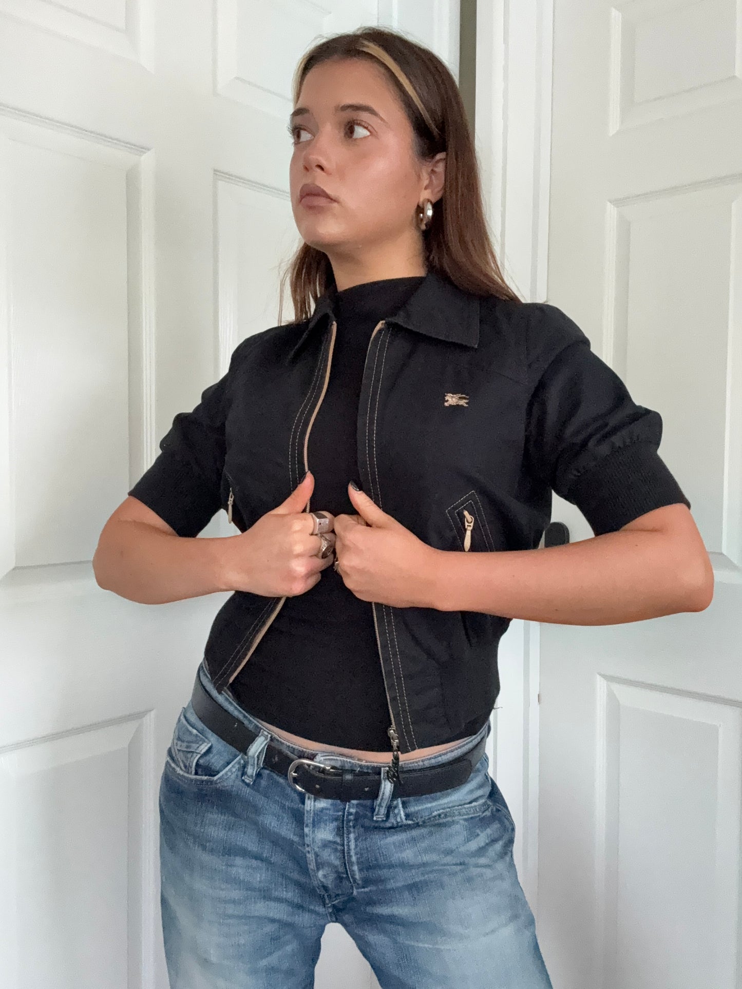 Burberry Blue Label Shortsleeve Bomber Jacket (S)