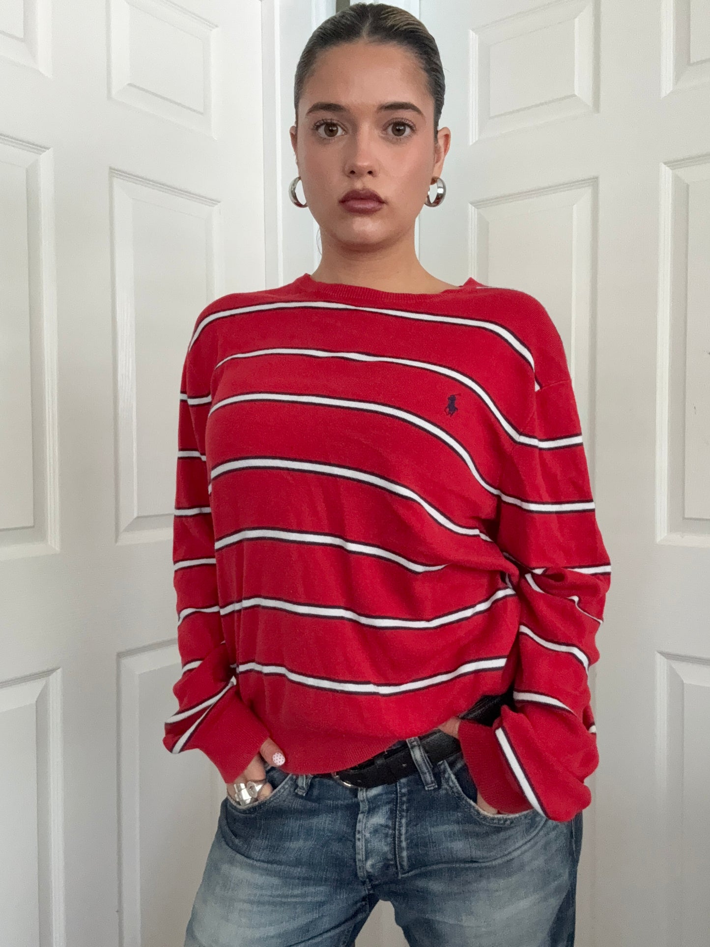 Ralph Lauren Striped Knit Jumper (L)