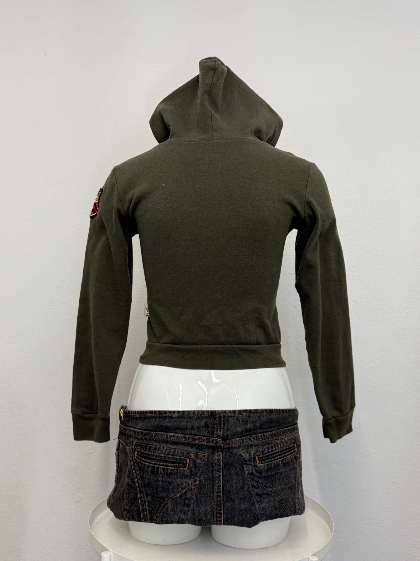 Punky Fish Patchwork Hoodie (XS)