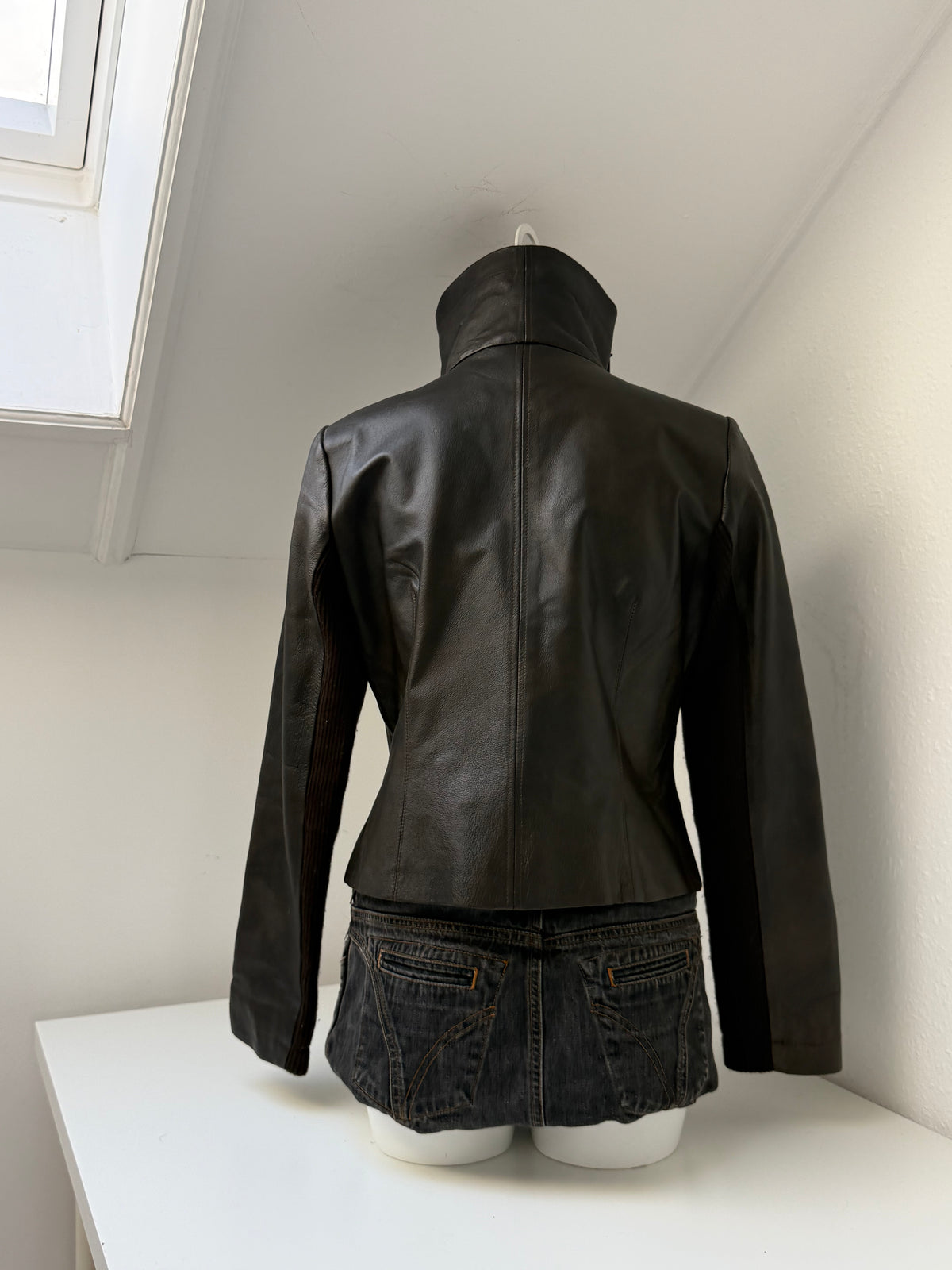 Morgan De Toi Leather Asymmetric Jacket (S)