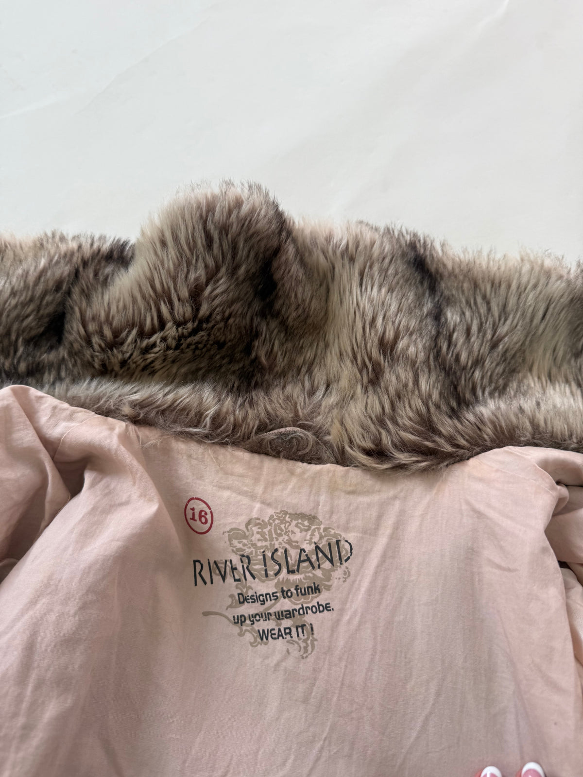 Faux Fur Bomber Jacket (UK16)