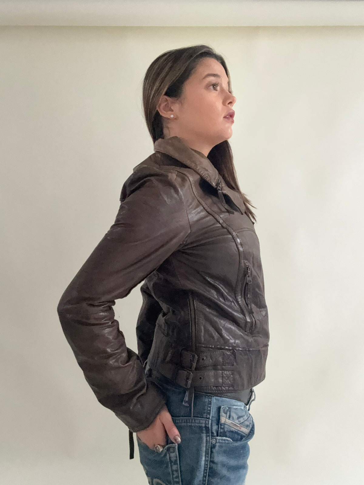 Vintage Allsaints Leather Jacket (UK12)