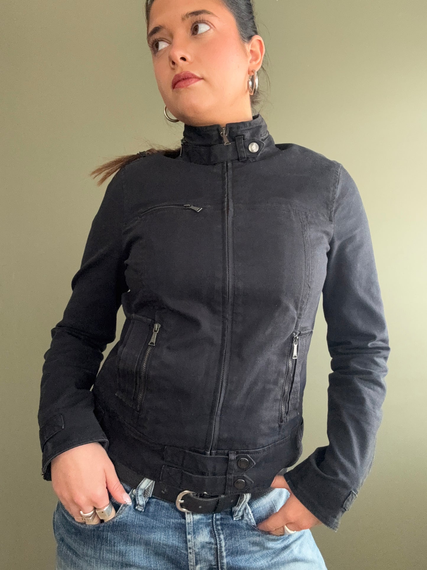 Black Buckle Jacket (UK12)