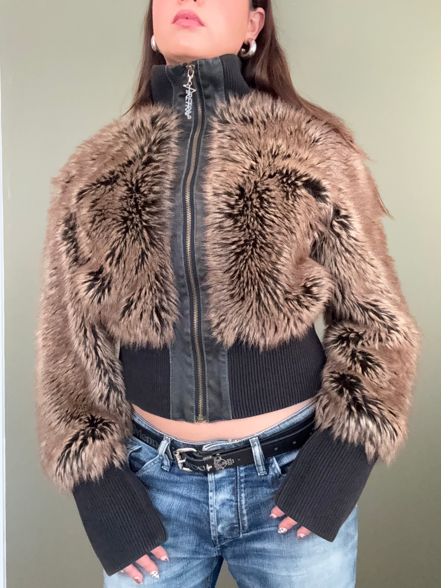 Faux Fur Firetrap Jacket (M)