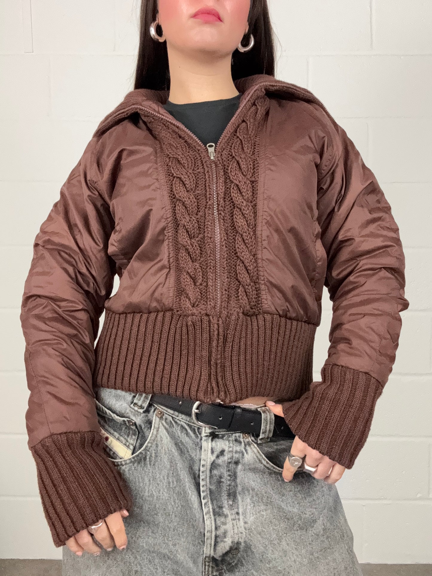 Brown Bomber Jacket (M)