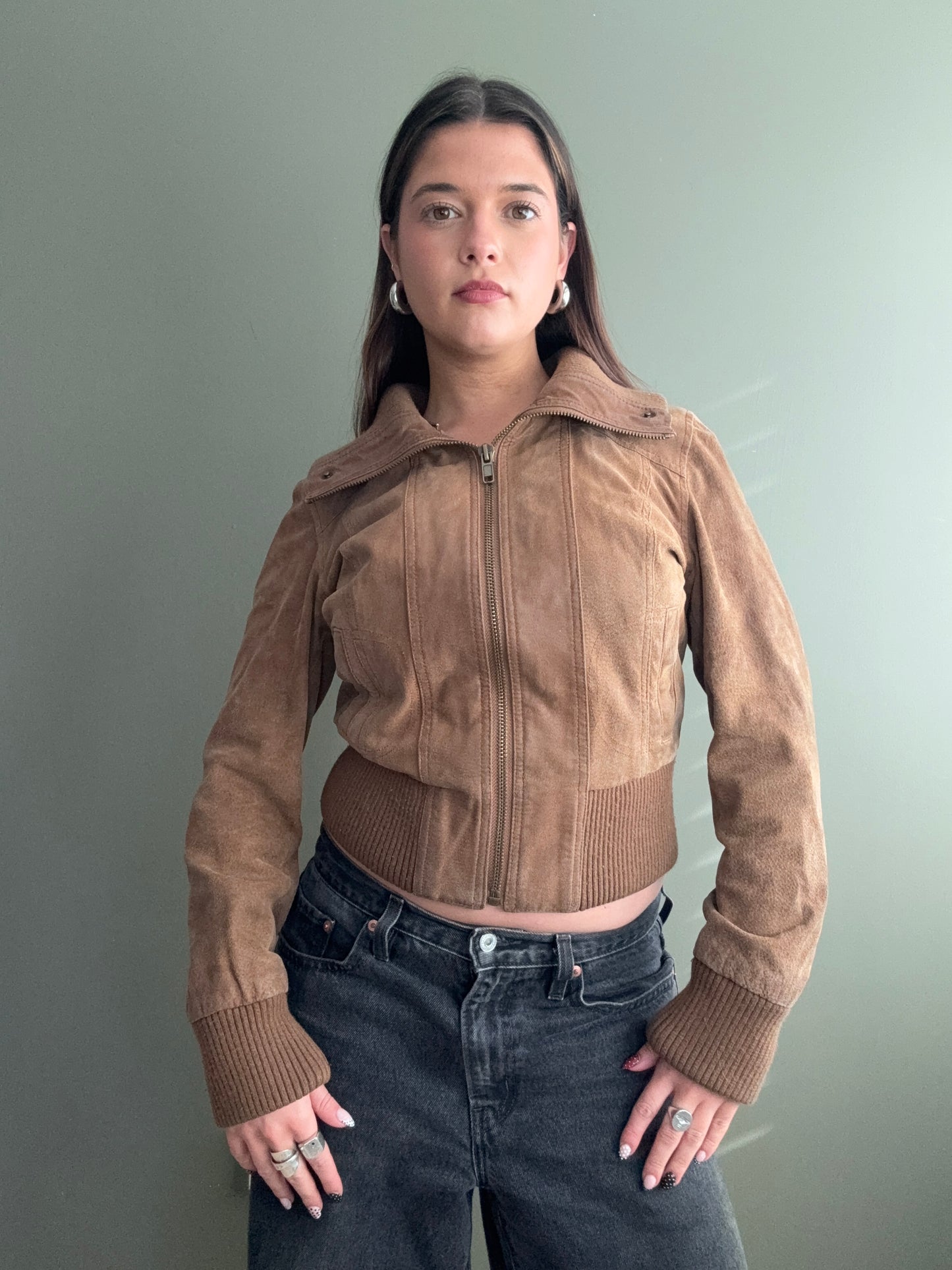 Fitted Leather Jacket (UK12)