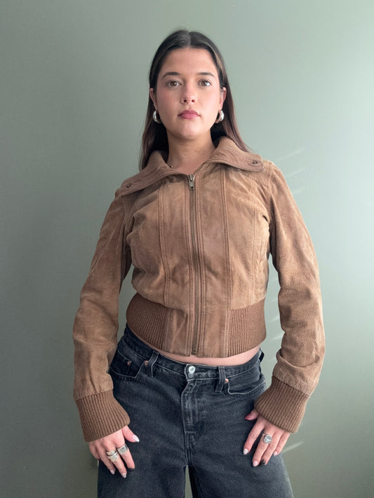 Fitted Leather Jacket (UK12)