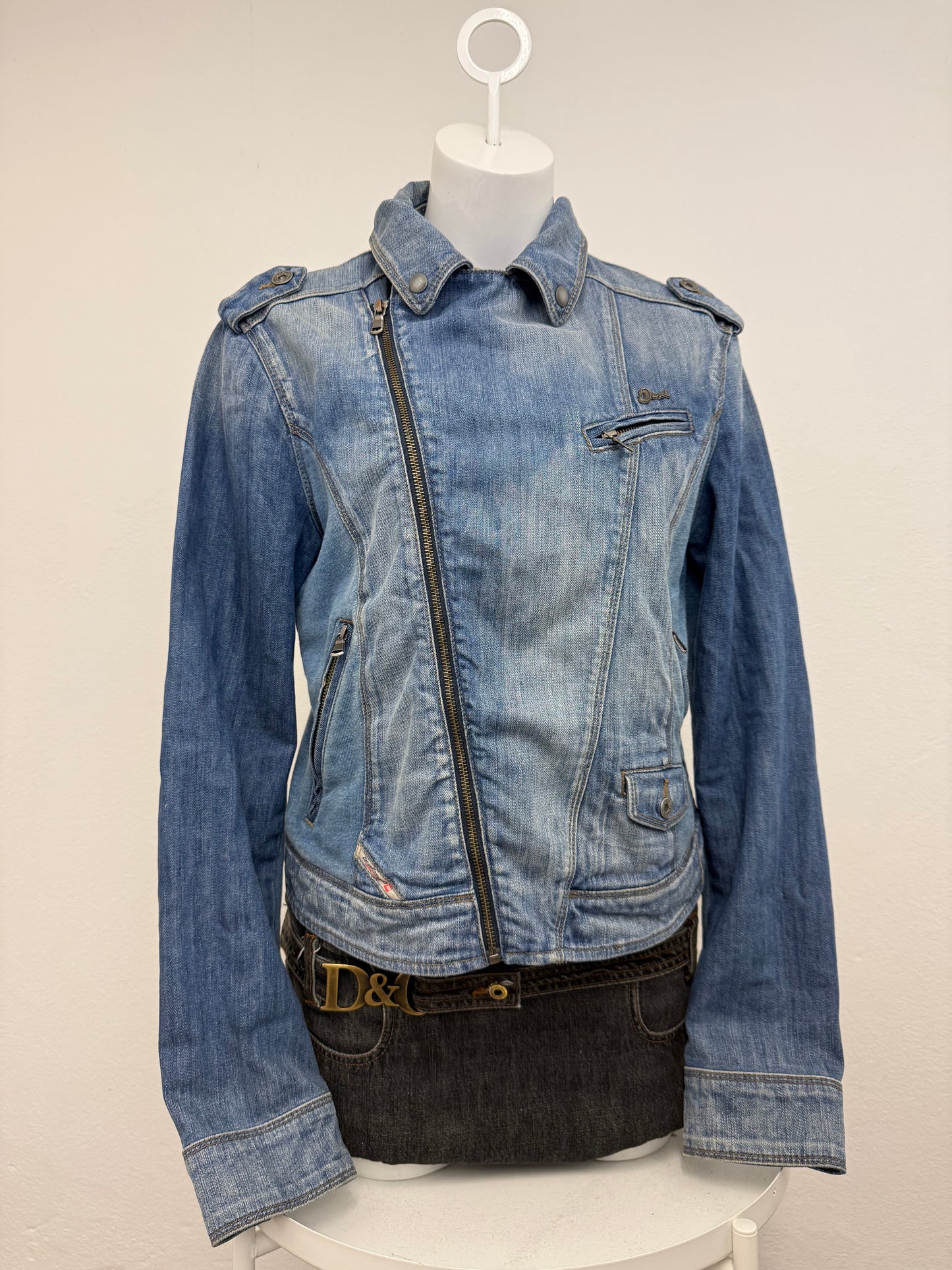 Diesel Denim Biker Jacket (L)