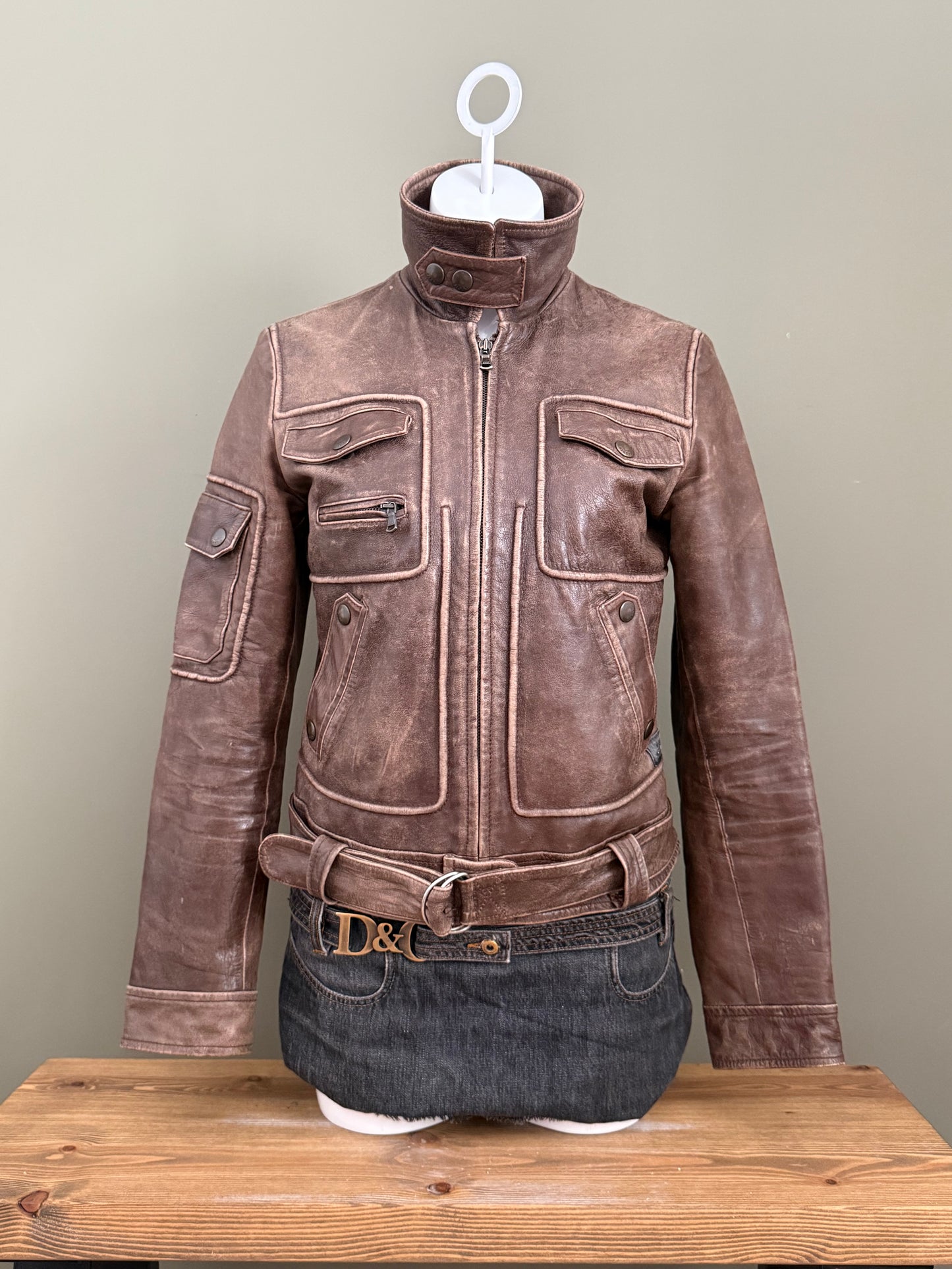 Miss Sixty Leather Jacket (M)
