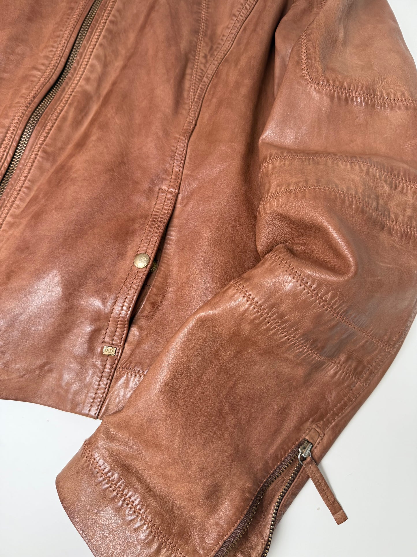 Hugo Boss Leather Jacket (M)