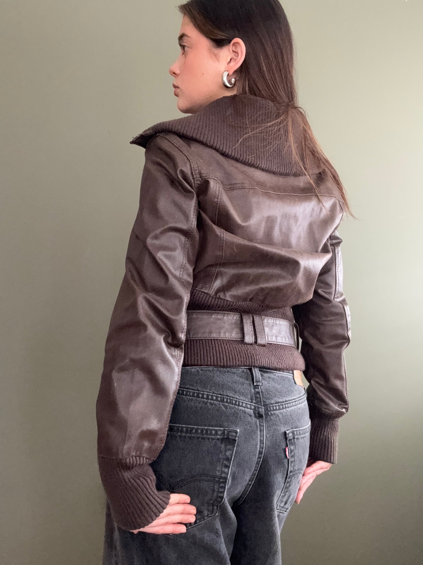 Leather Buckle Jacket (UK14)