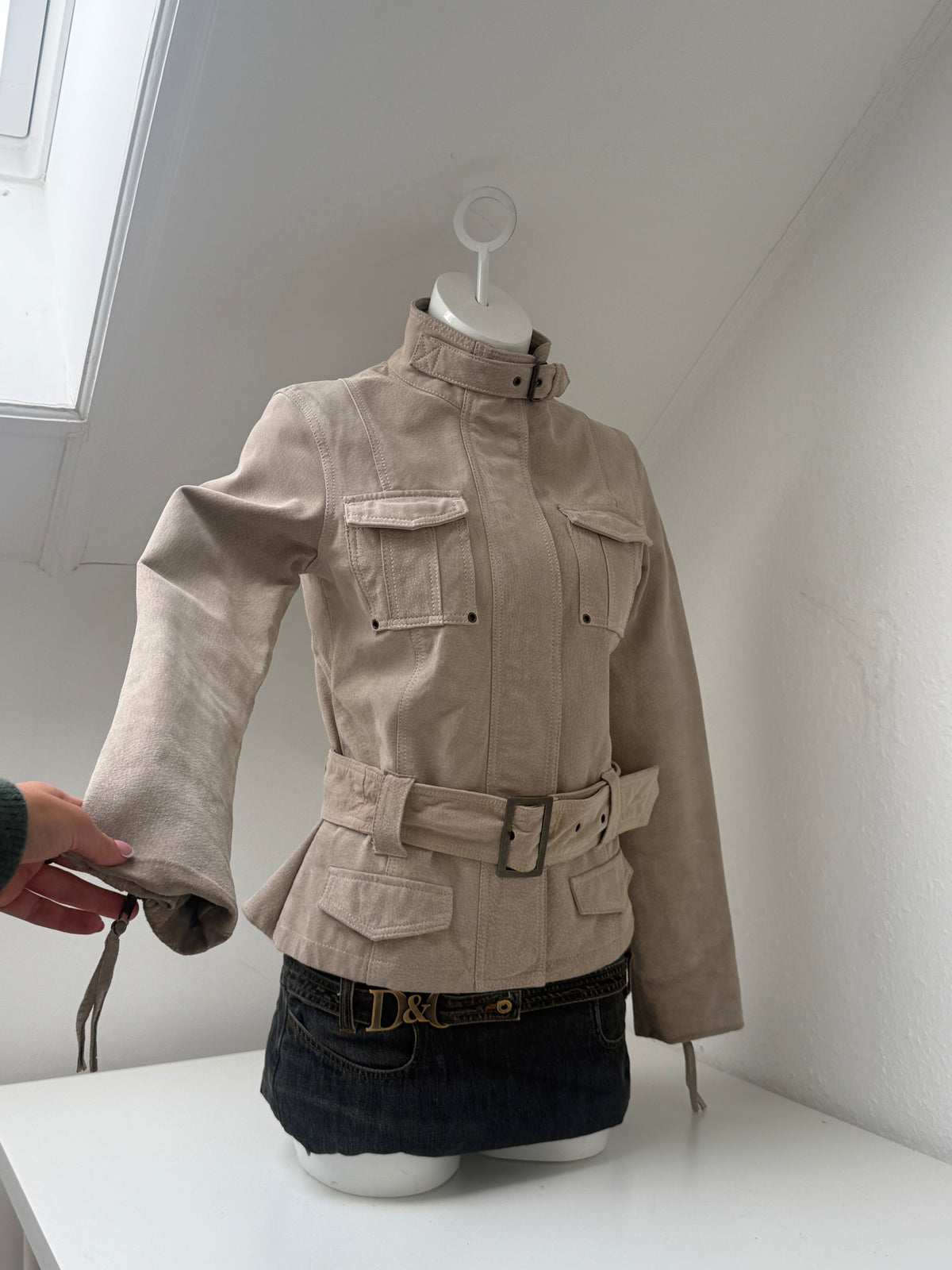 Suede Buckle Jacket (UK10)