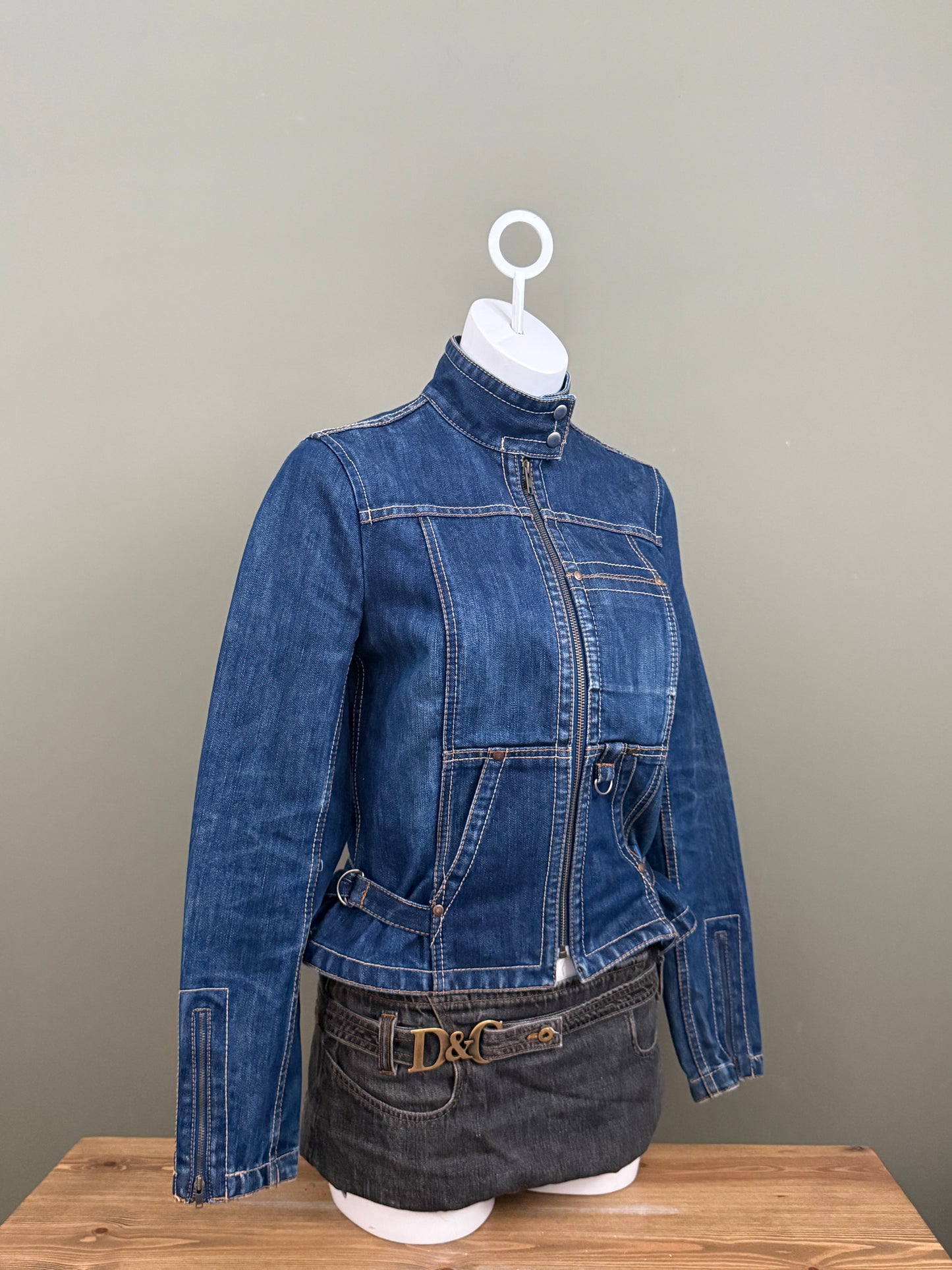 French Connection Denim Cargo Jacket (UK12)