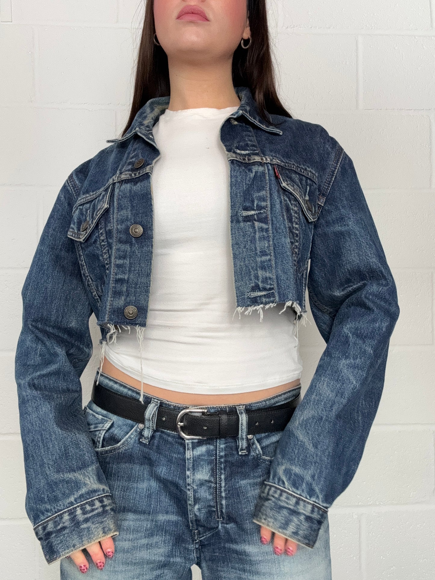 Levi’s Cropped Denim Jacket (S)