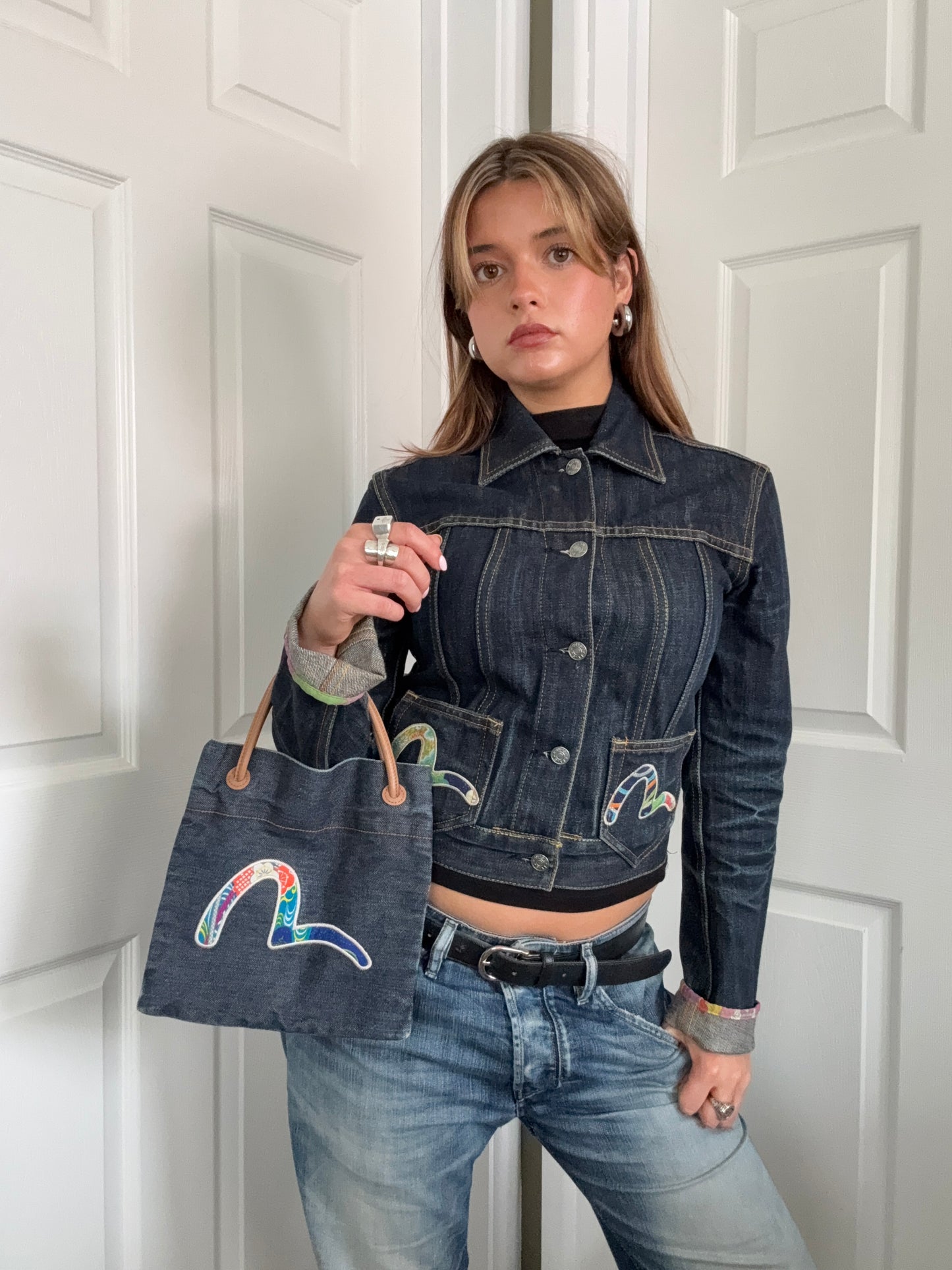 Evisu Denim Mini Bag