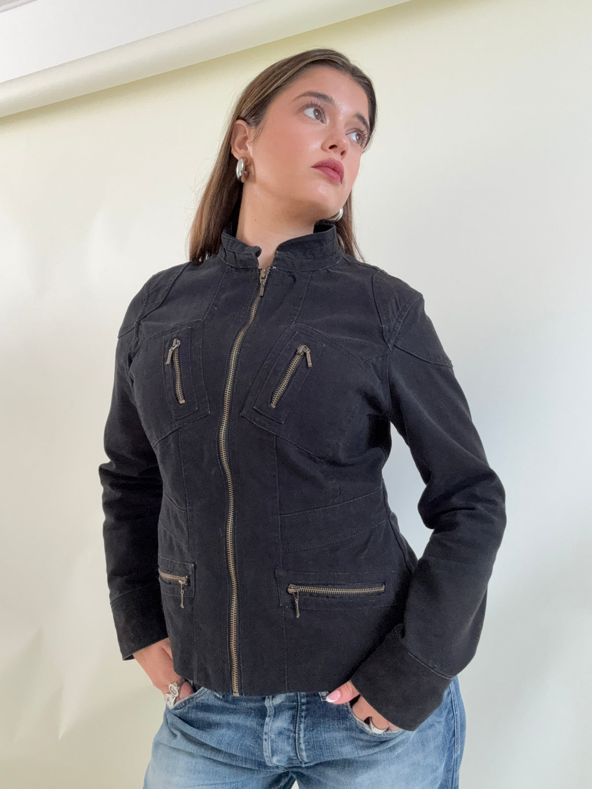 Y2K Cargo Utility Jacket (UK12)