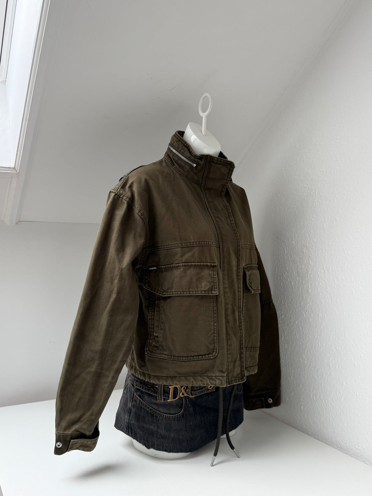 Superdry Khaki Cargo Jacket (UK10)