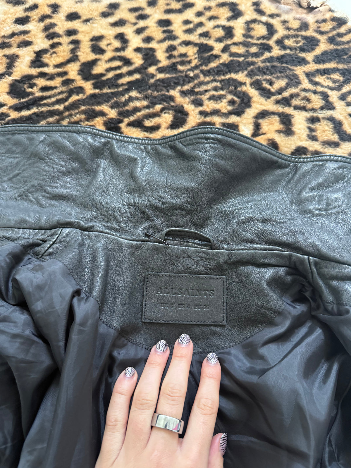 Vintage Allsaints Leather Buckle Jacket (UK8)