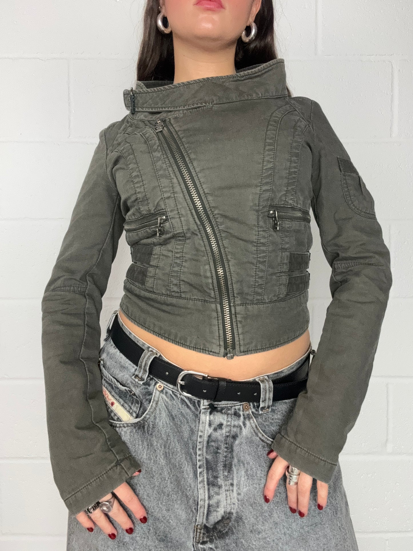 Diesel Vintage Fitted Cropped Jacket