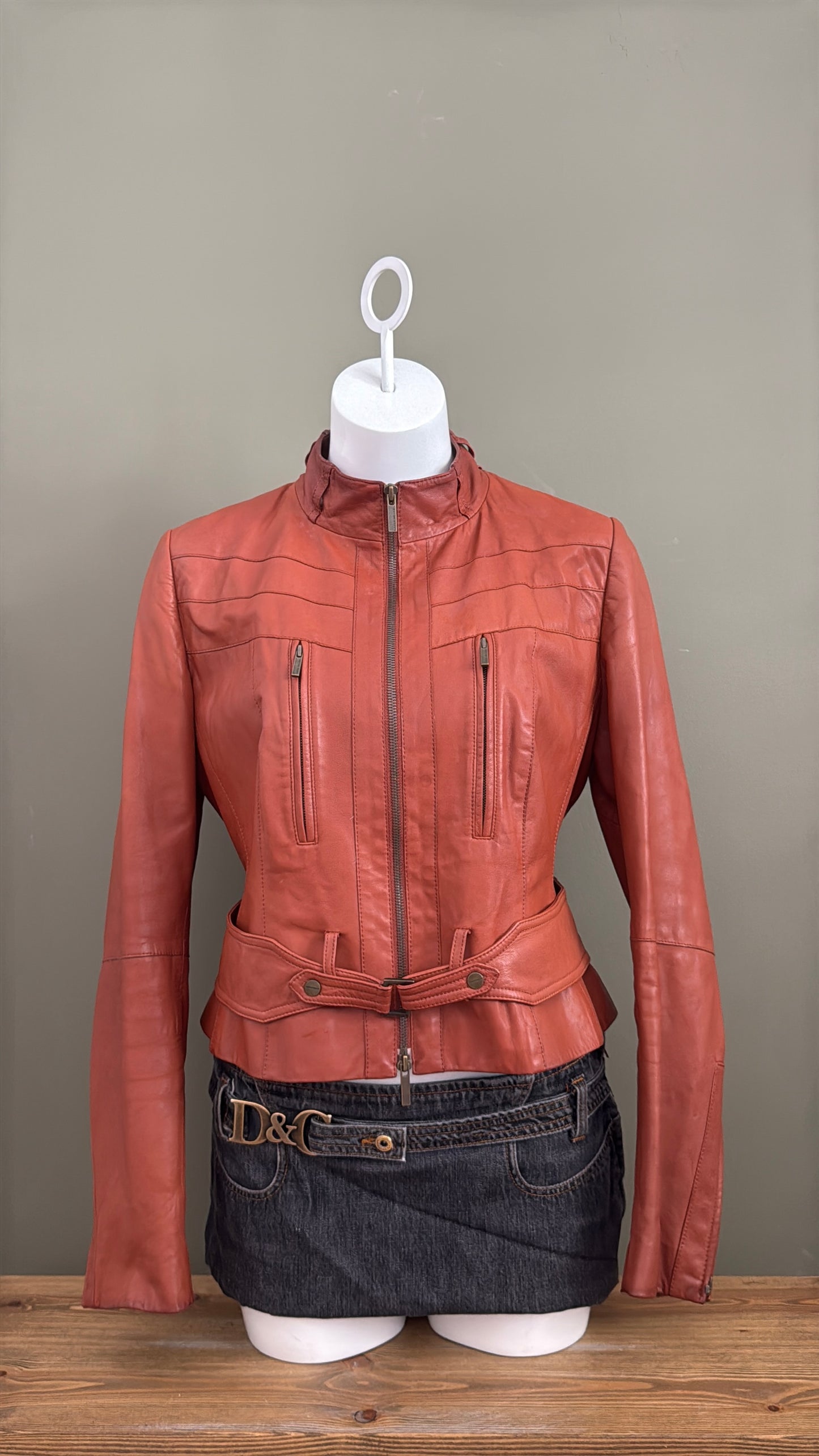 Karen Millen Leather Jacket (UK14)