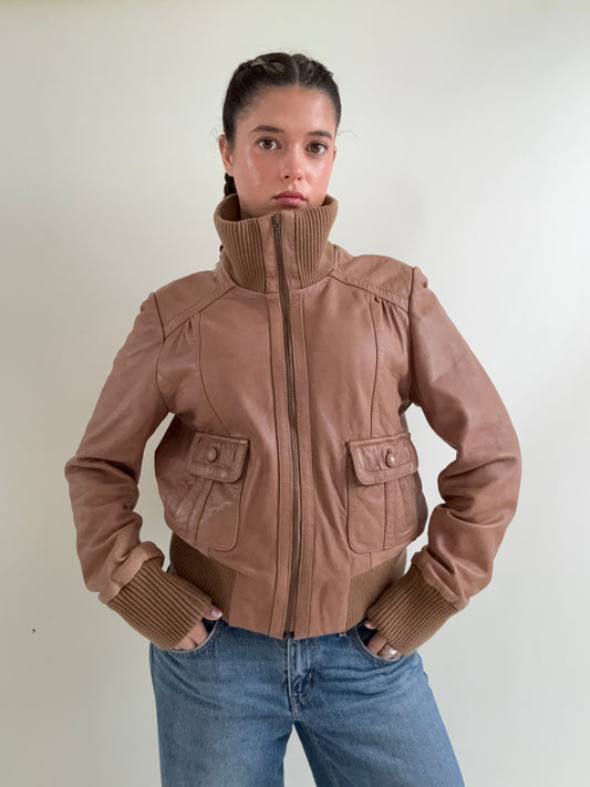 Oasis Leather Jacket (UK16)