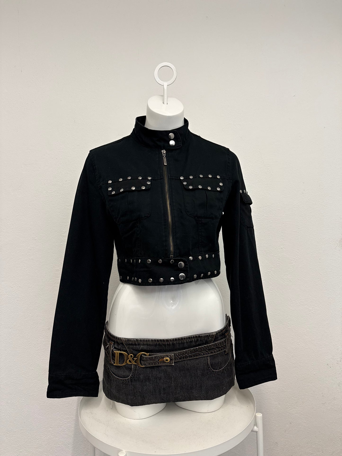 Cropped Studded Jacket (UK12)