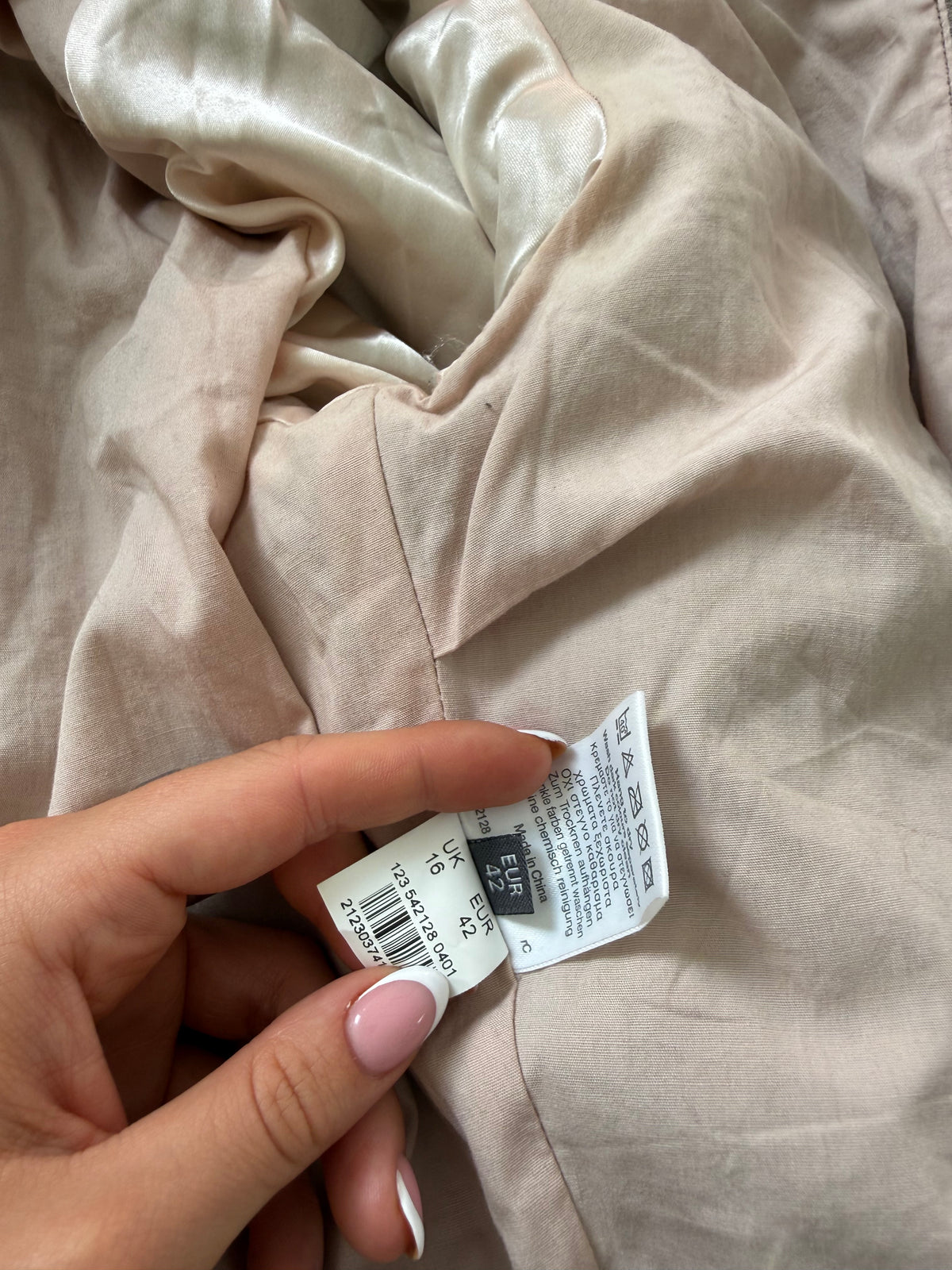 Faux Fur Bomber Jacket (UK16)