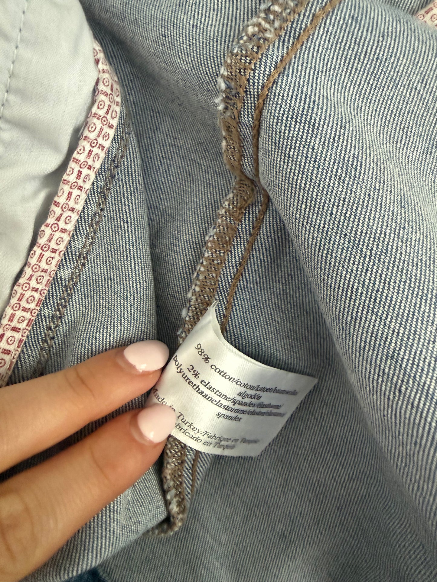 Denim Military Laura Ashley Jacket (UK10)