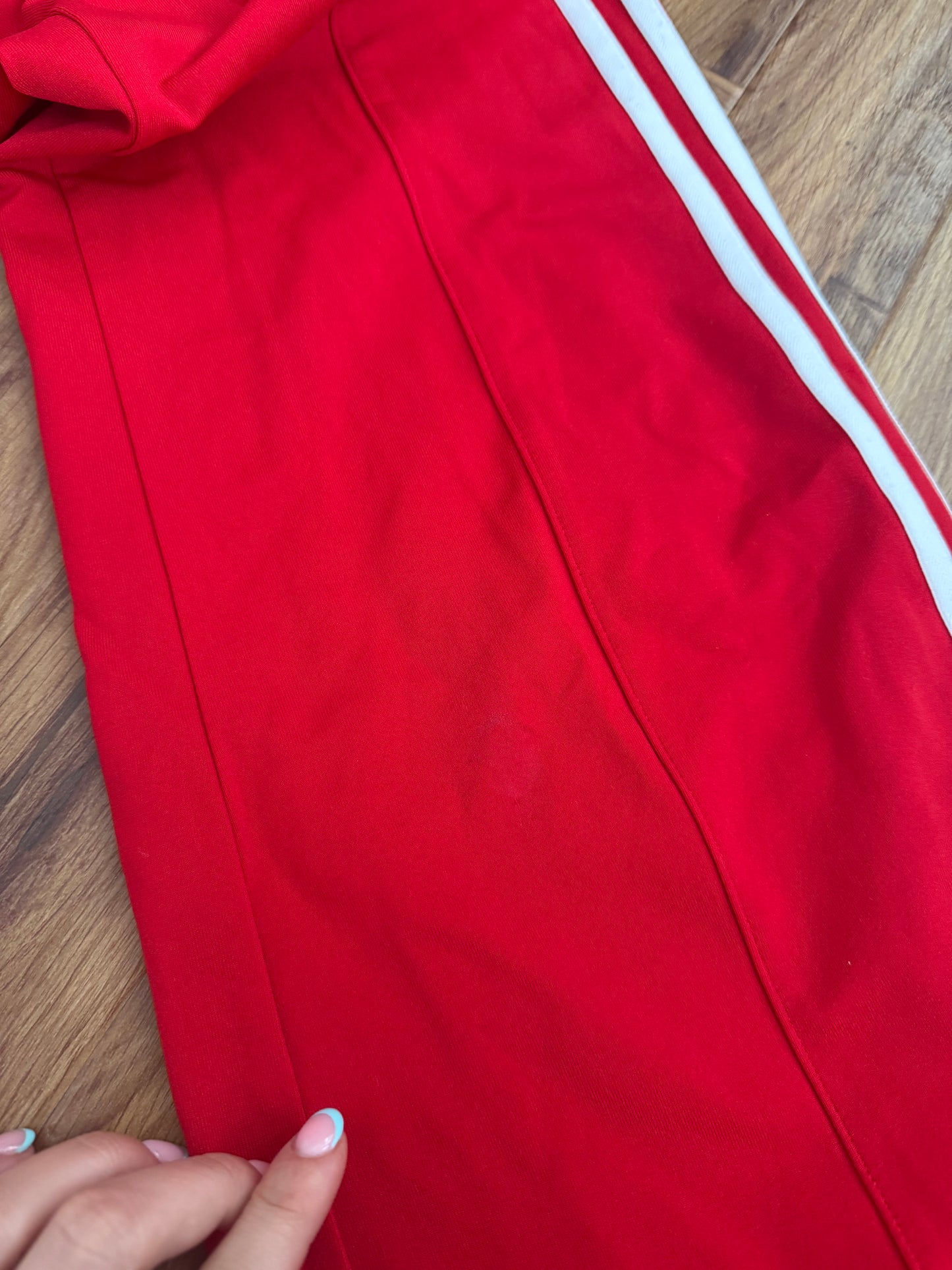 Red Adidas Flared Yoga Pants (UK12)