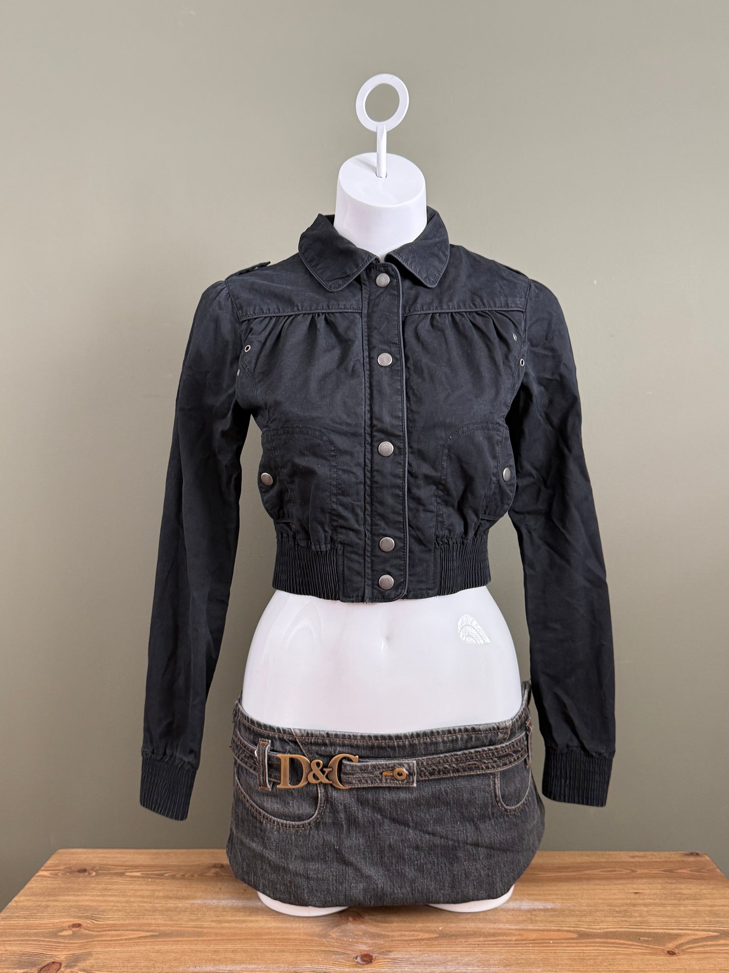 Jane Norman Crop Bomber Jacket (UK8)