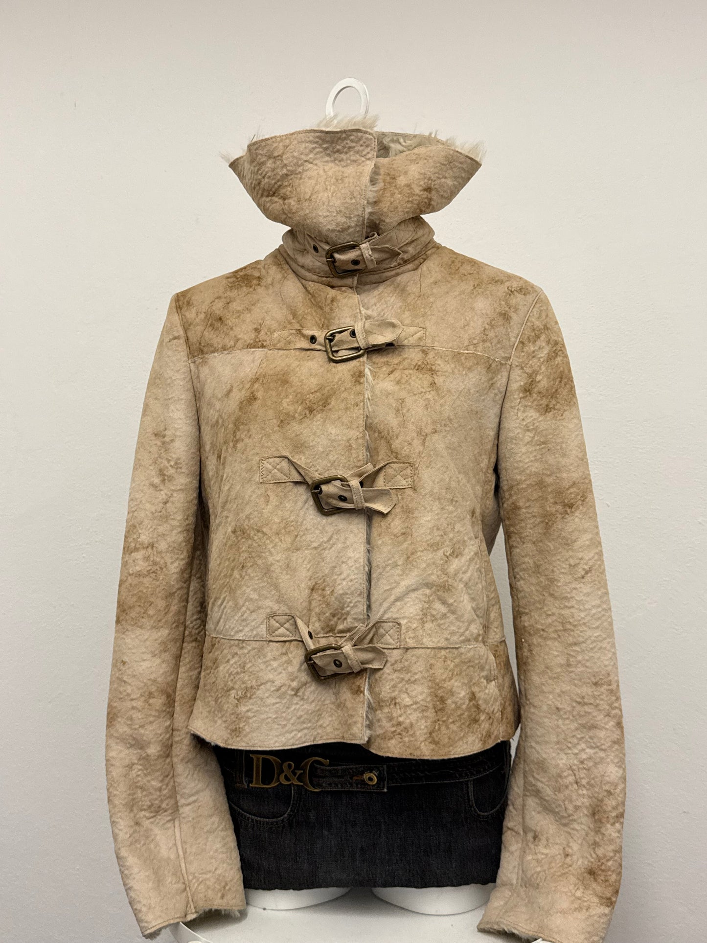 Faux Fur Armani Buckle Jacket (UK14)