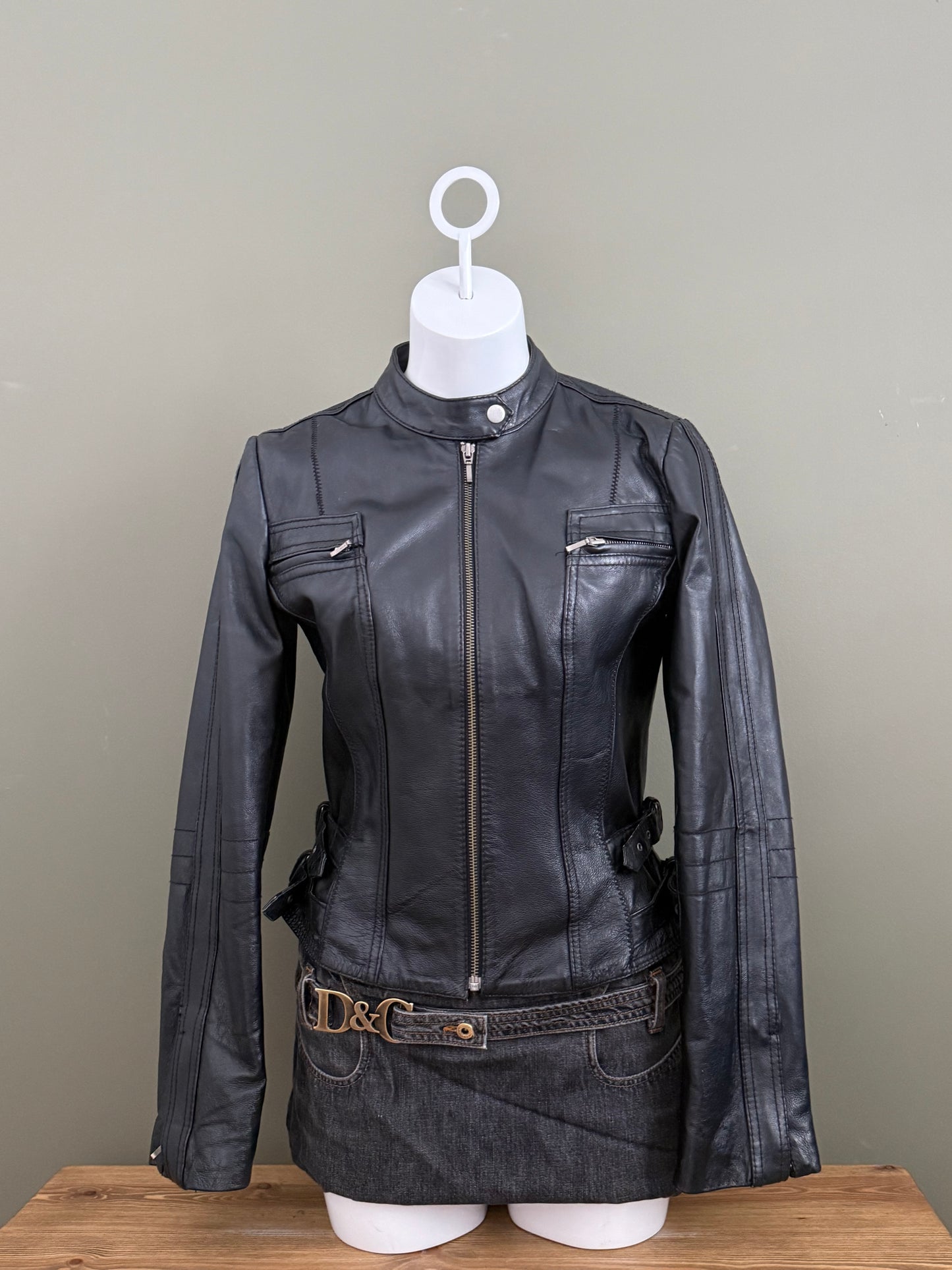 Leather Buckle Jacket (UK10)