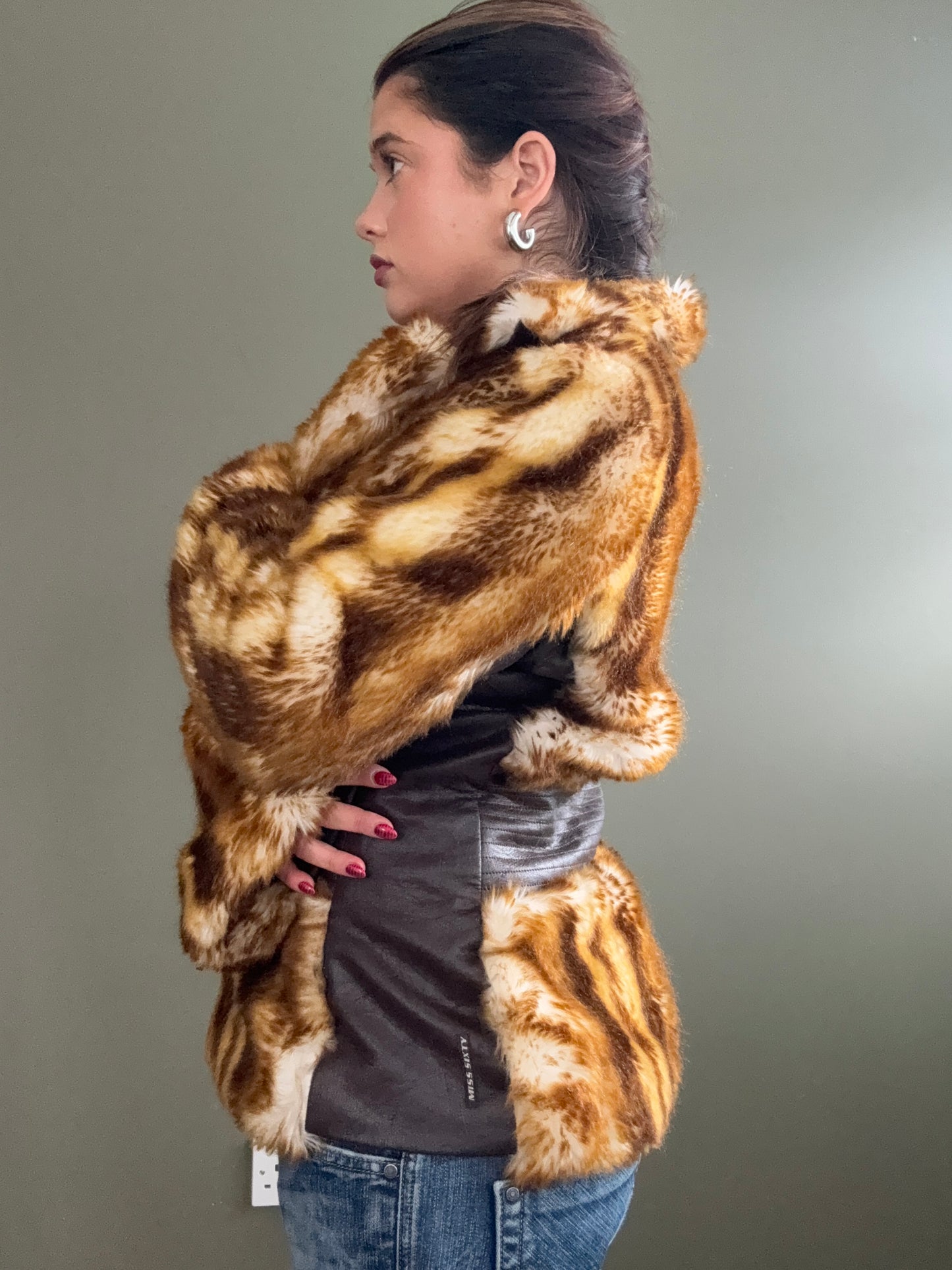 Miss Sixty Faux Fur Jacket (M)