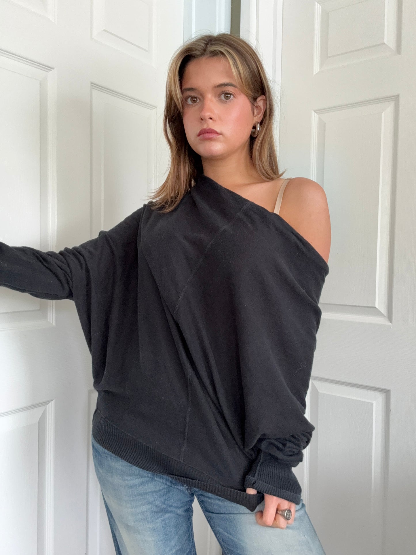 Allsaints Batwing Popper Jumper (UK12)