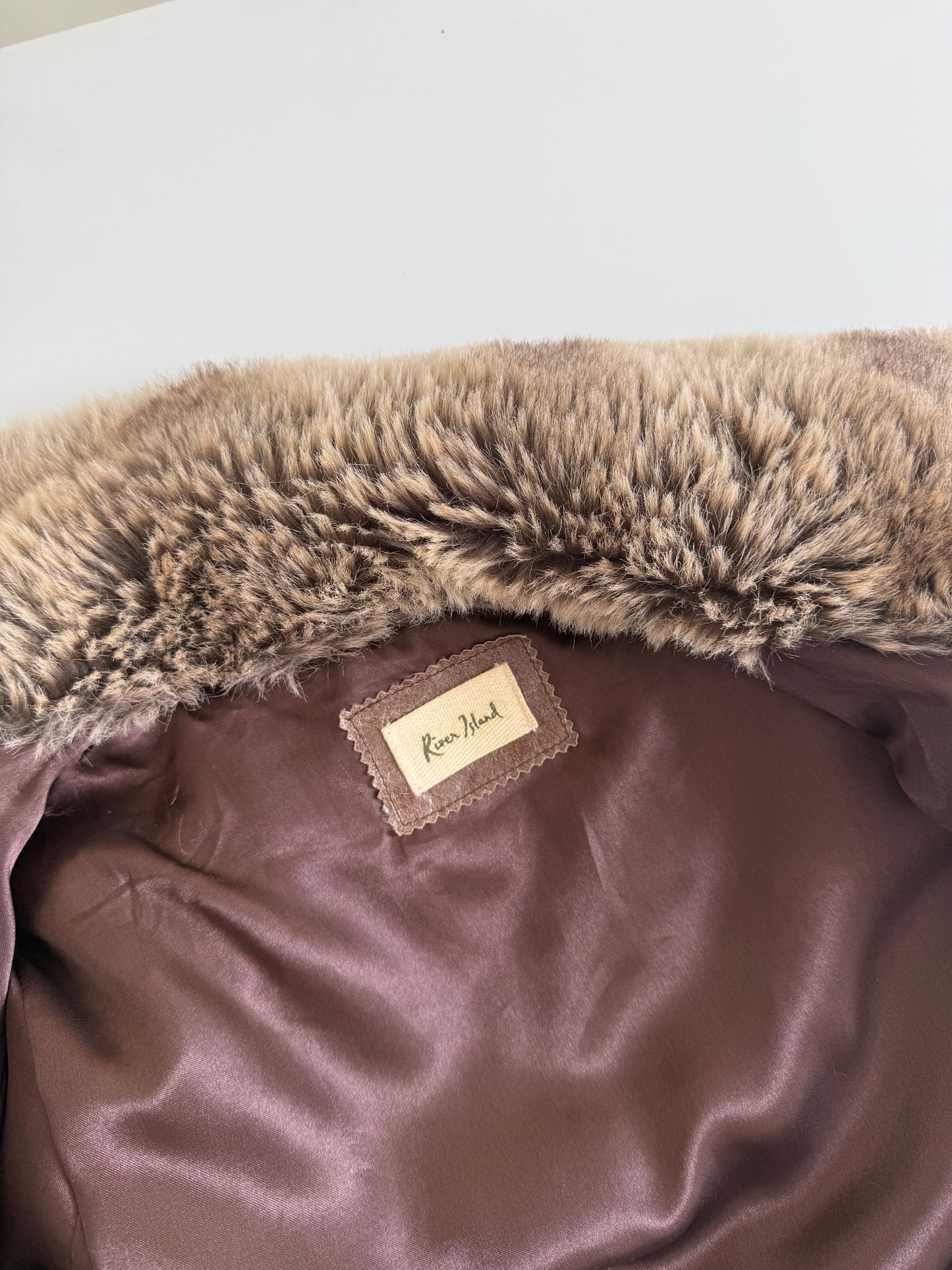 Faux Fur Bomber Jacket (UK12)