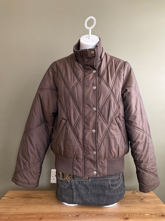 Brown Puffer Jacket (UK16)