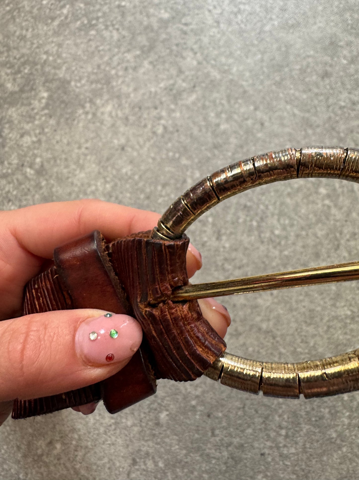 Brown Leather Belt (M)