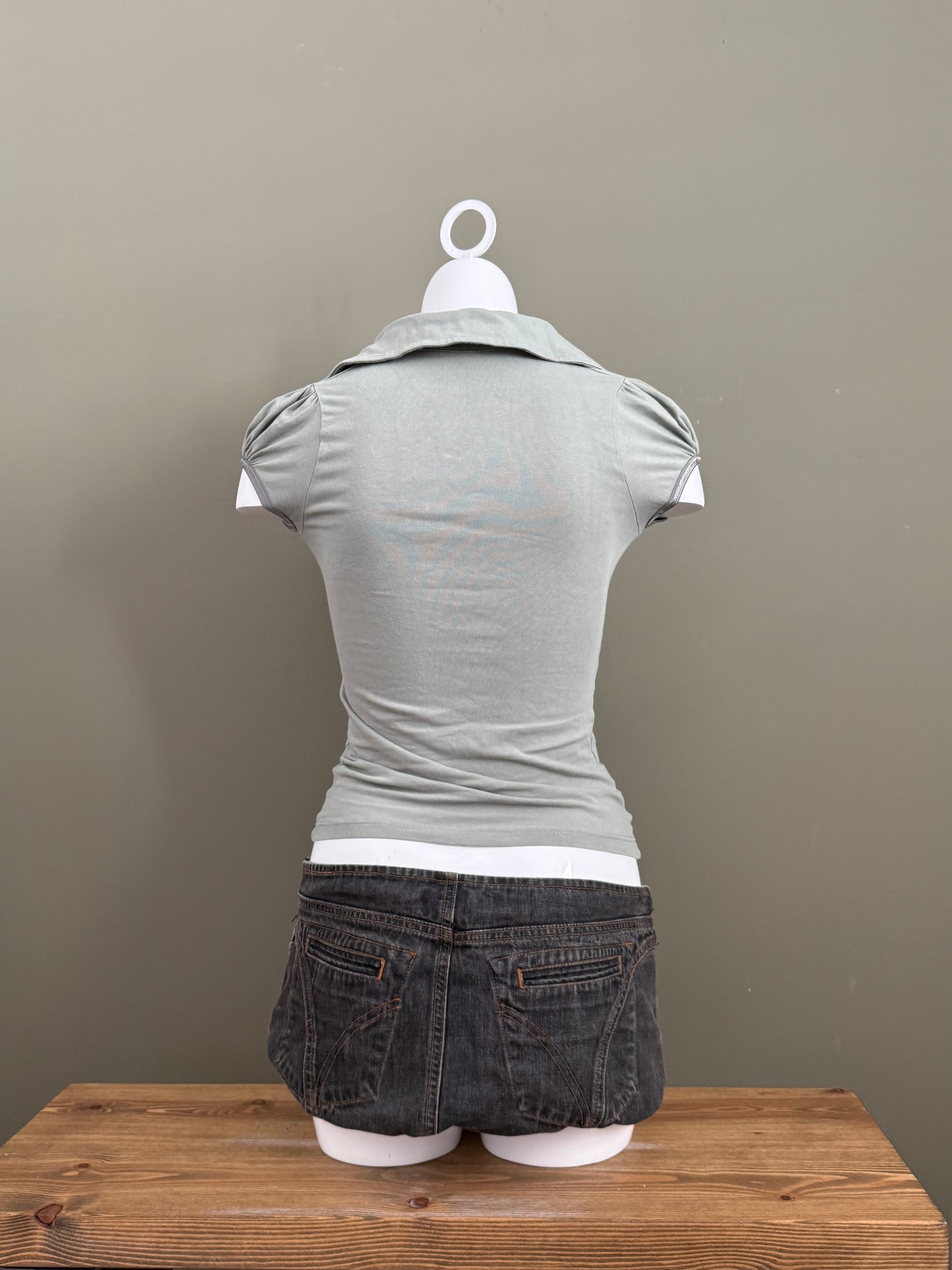 Y2K Fitted Ruched Top (UK10)