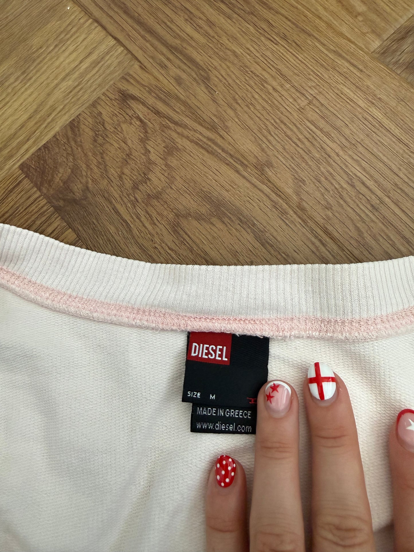 Fitted Diesel V-Neck Jumper (M)